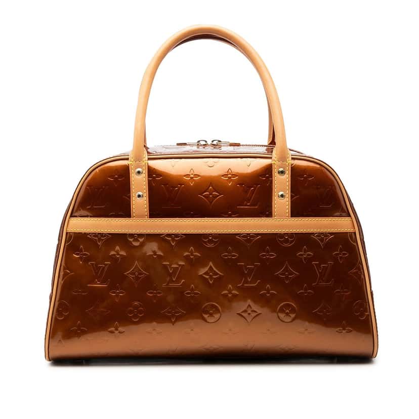 Louis Vuitton Monogram Vernis Tompkins Square Brown Leather Good condition - Front View