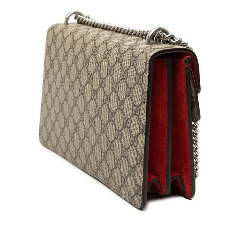 Gucci Medium GG Supreme Dionysus Shoulder Bag Beige Very good condition - Back View