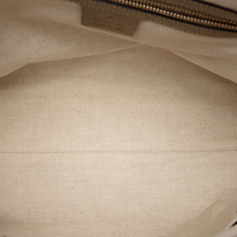 Gucci Leather Bella Satchel Gold Leather Very good condition - Model View
