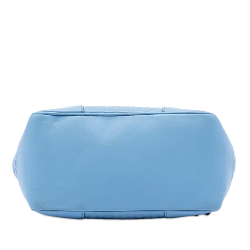 Gucci Small Microguccissima Bree Satchel Blue Leather Very good condition - Inside View