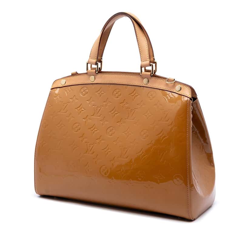 Louis Vuitton Monogram Vernis Brea GM Brown Leather Good condition - Back View