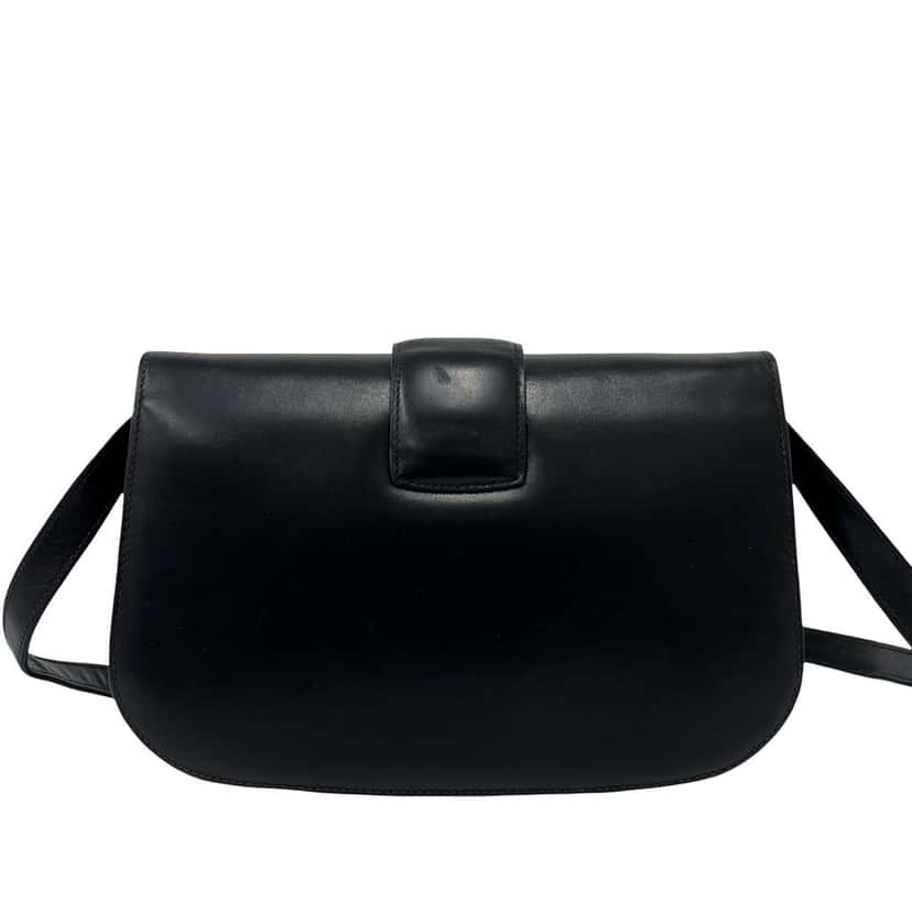 Gucci Calfskin Horsebit Flap Crossbody Blue Leather Very good condition - Back View