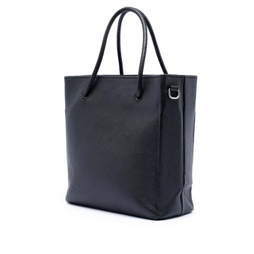 Balenciaga XXS Leather Shopping Tote Black Leather Very good condition - Back View