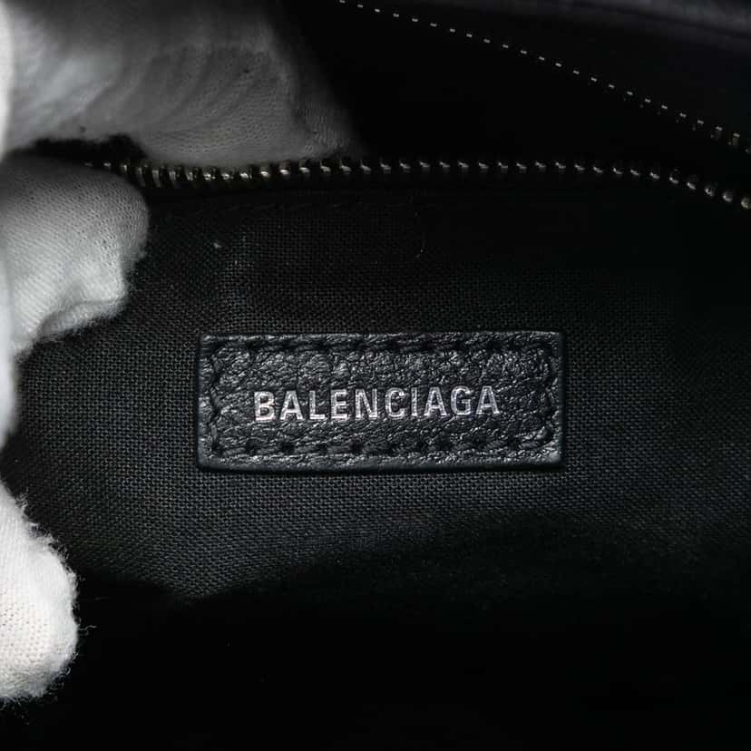 Balenciaga XXS Leather Shopping Tote Black Leather Very good condition - Box View
