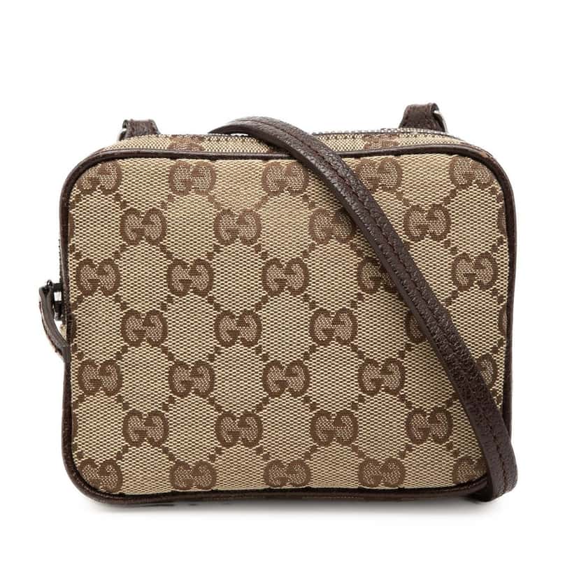 Gucci GG Canvas Crossbody Beige Very good condition - Front View