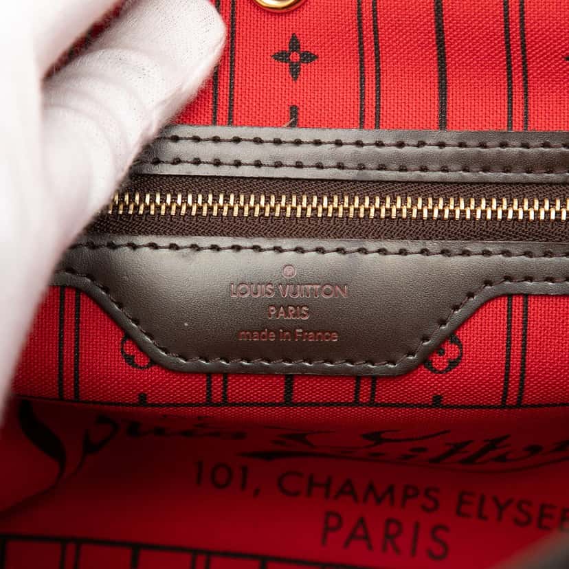 Louis Vuitton Damier Ebene Neverfull PM Brown Very good condition - Box View