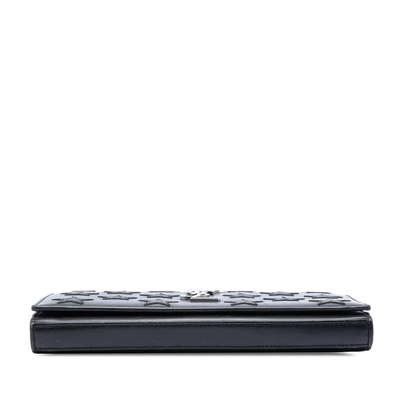 Saint Laurent Calfskin Monogram Star Kate Wallet On Chain Black Leather Very good condition - Inside View