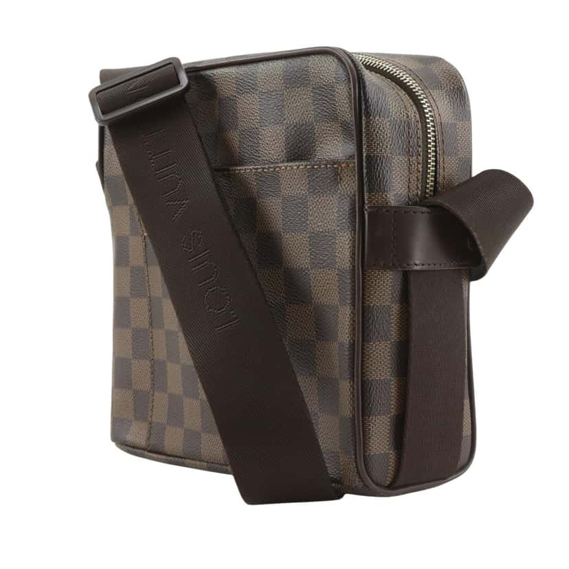 Louis Vuitton Damier Ebene Olav PM Brown Very good condition - Back View