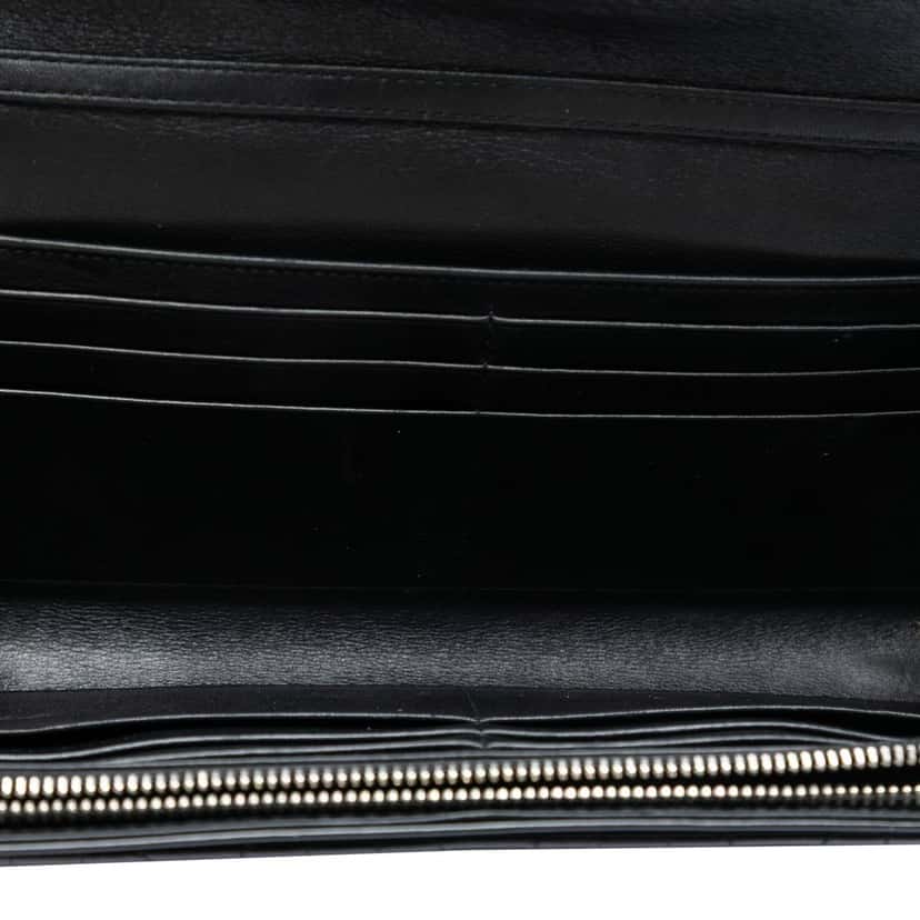 Dior Patent Cannage Lady Dior Wallet On Chain Black Leather Very good condition - Model View