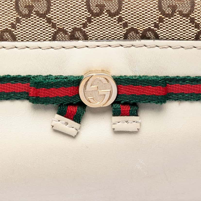 Gucci GG Canvas Web Mayfair Satchel Beige Good condition - Box View