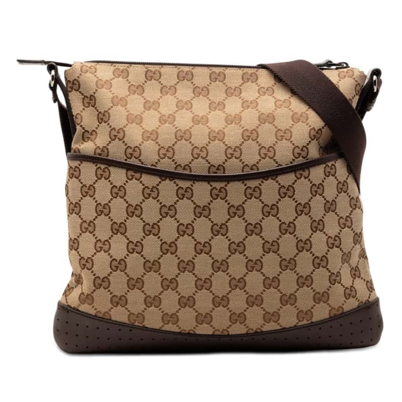 Gucci GG Canvas Crossbody Beige Very good condition - Front View
