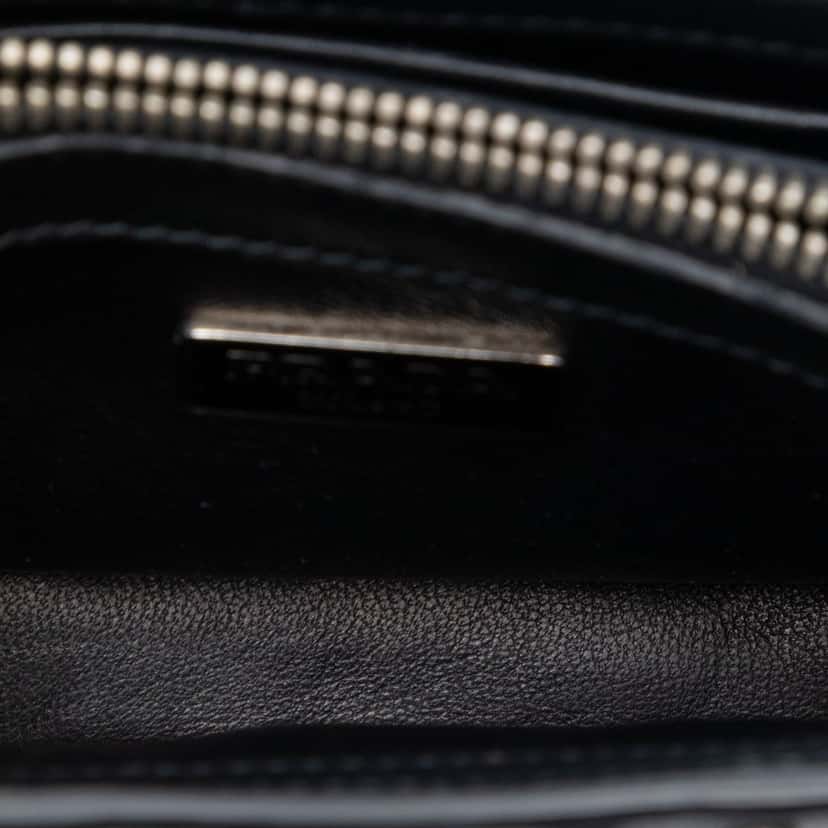 Prada City Calfskin Studded Elektra Turn Lock Clutch Black Leather Very good condition - Model View