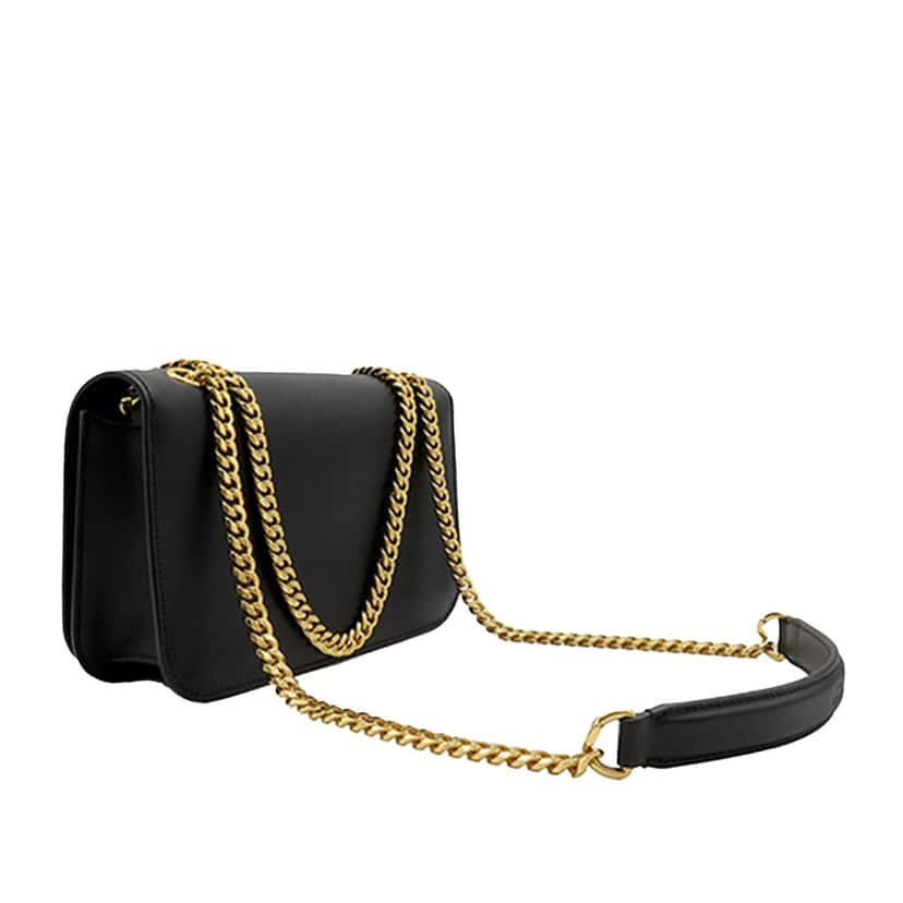 Celine Medium Calfskin Triomphe Frame Crossbody Black Leather Very good condition - Back View