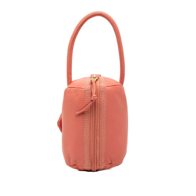 LOEWE Leather Anagram Flower Handbag Orange Leather Very good condition - Box View