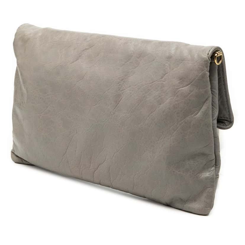 Balenciaga Lambskin Motocross Giant 12 Envelope Clutch With Strap Other Leather Very good condition - Back View