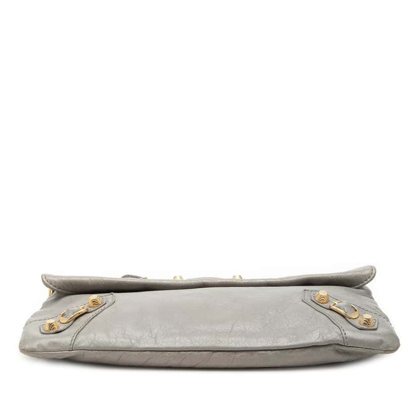 Balenciaga Lambskin Motocross Giant 12 Envelope Clutch With Strap Other Leather Very good condition - Inside View