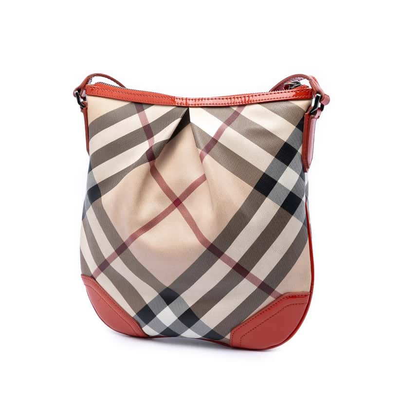 Burberry Supernova Check Coated Canvas Dryden Crossbody Beige Very good condition - Back View