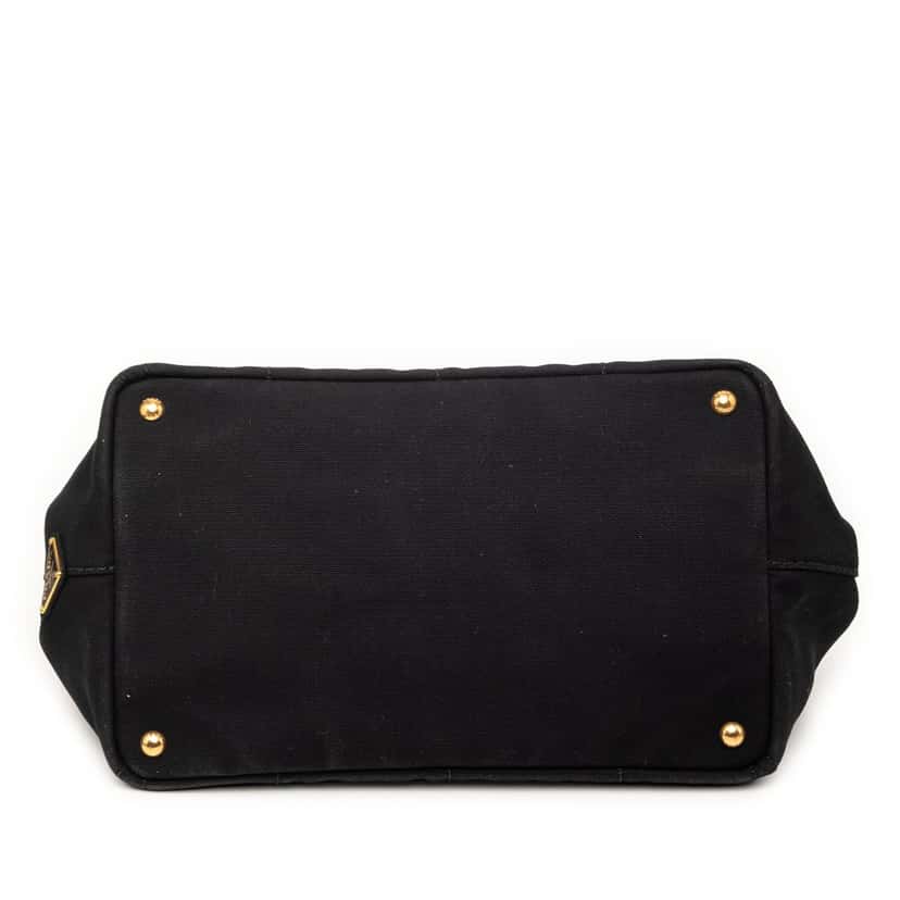 Prada Canvas Canapa Logo Satchel Black Very good condition - Inside View