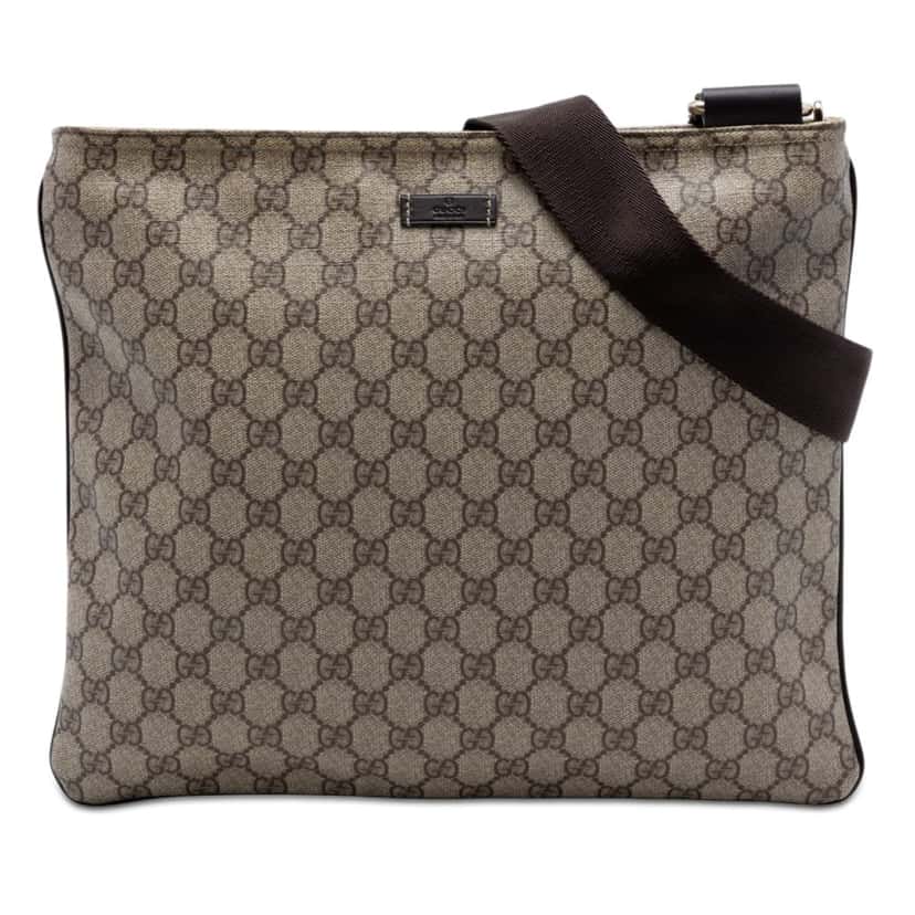Gucci GG Supreme Crossbody Beige Very good condition - Front View