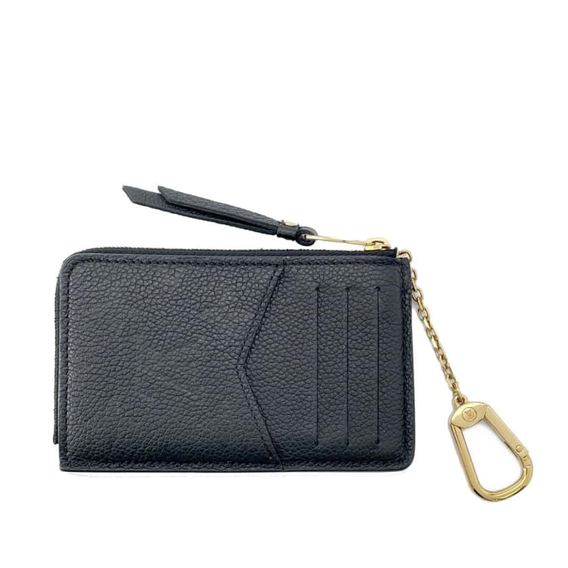 Louis Vuitton Monogram Empreinte Recto Verso Card Holder Black Leather Very good condition - Back View