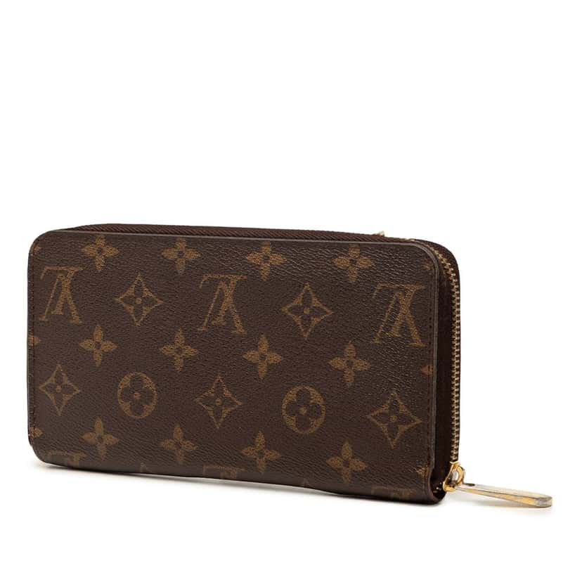 Louis Vuitton Monogram Zippy Long Wallet Brown Very good condition - Back View
