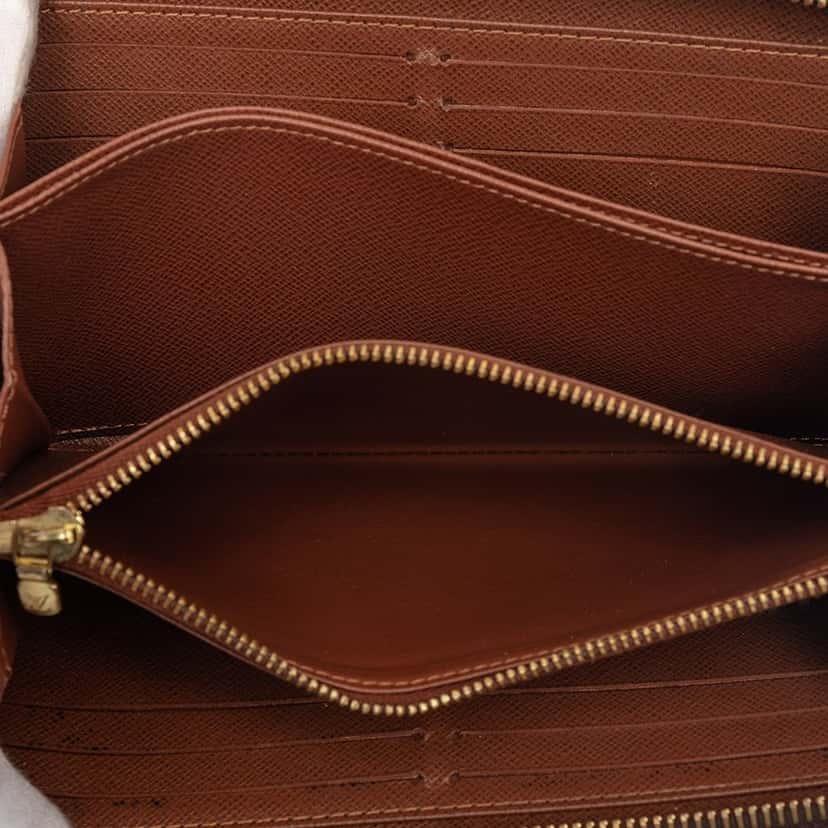 Louis Vuitton Monogram Zippy Long Wallet Brown Very good condition - Model View