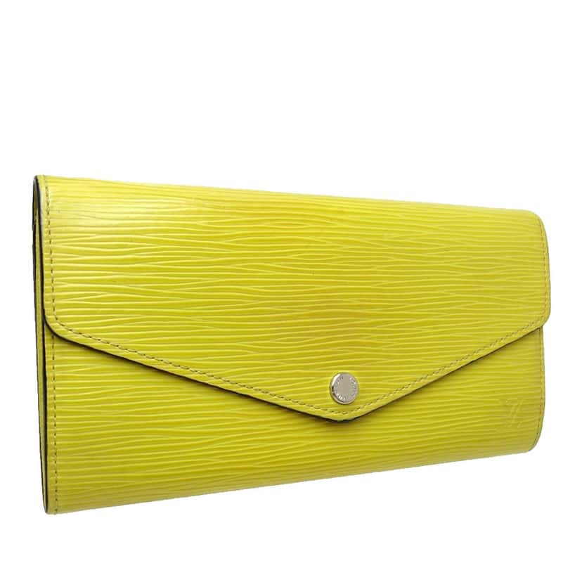 Louis Vuitton Epi Sarah Long Wallet Yellow Leather Very good condition - Back View