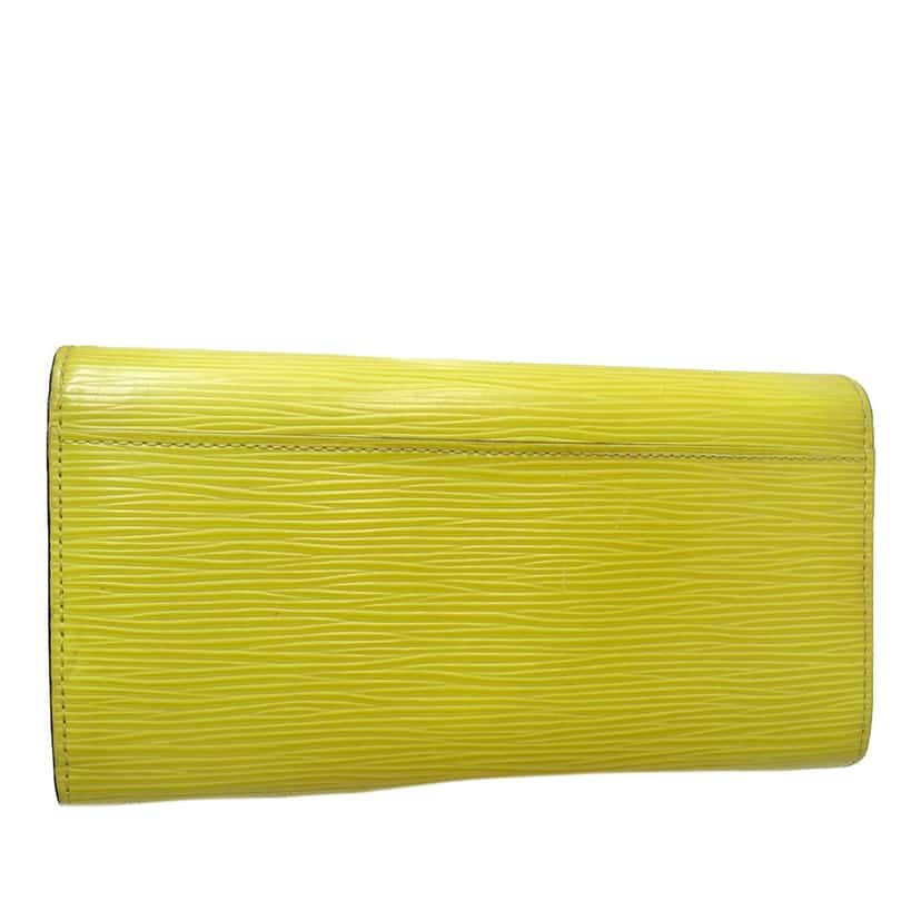 Louis Vuitton Epi Sarah Long Wallet Yellow Leather Very good condition - Inside View