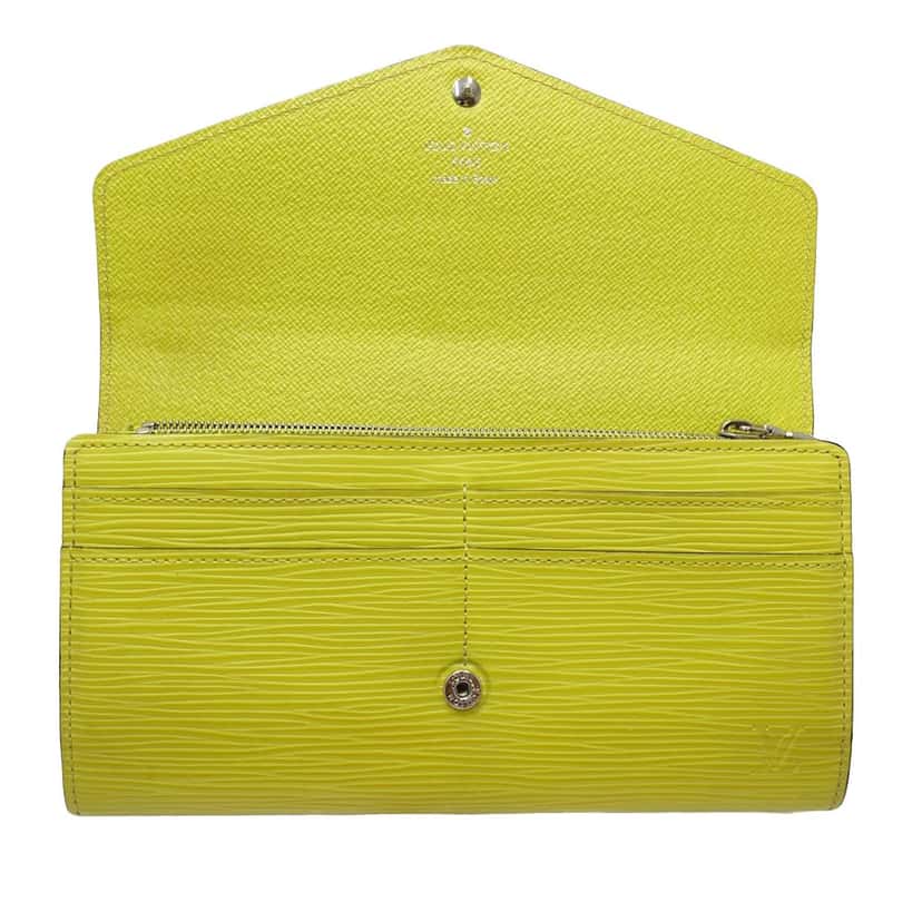 Louis Vuitton Epi Sarah Long Wallet Yellow Leather Very good condition - Model View