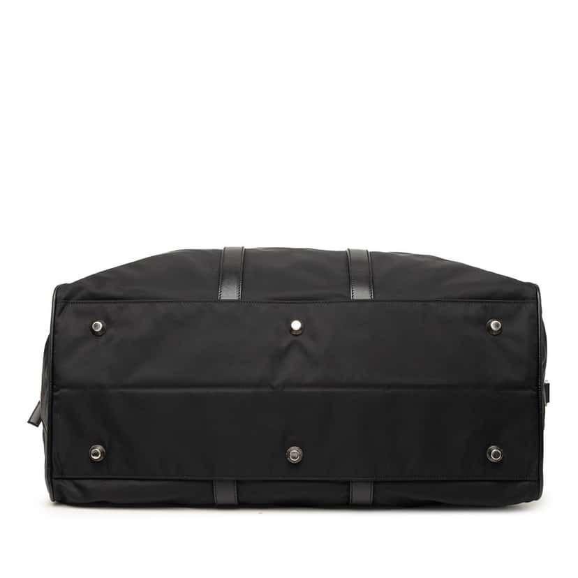 Prada Saffiano Trimmed Tessuto Duffle Bag Black Very good condition - Inside View