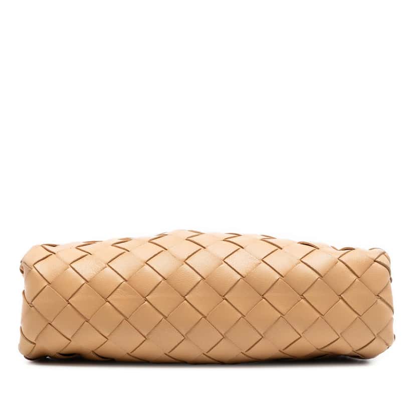 Bottega Veneta Nappa Intrecciato The Mini Pouch Crossbody Brown Leather Very good condition - Inside View
