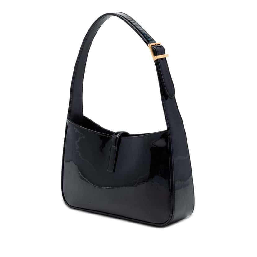 Saint Laurent Patent  Le 5 a 7 Black Leather Very good condition - Back View