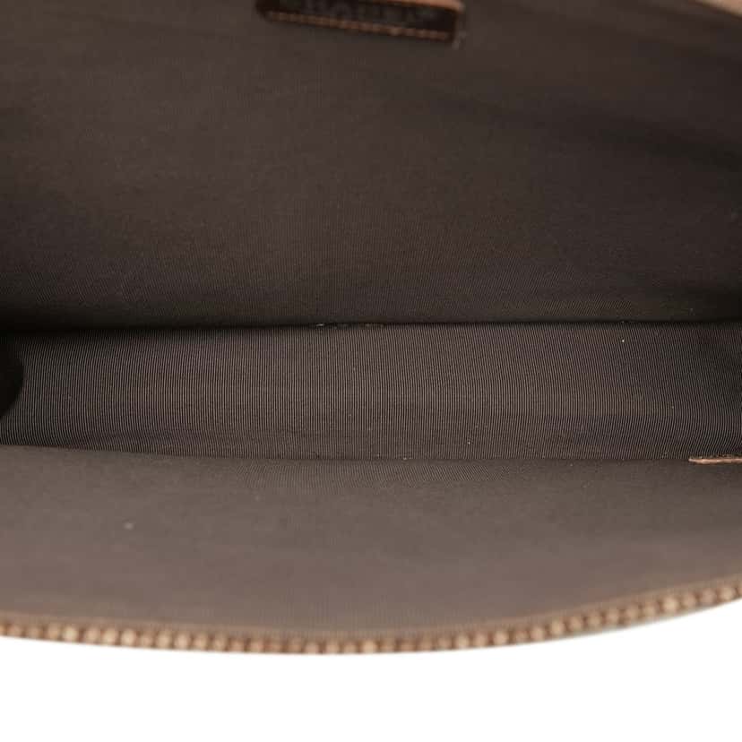 Chanel Wool Felt Tote Brown Good condition - Model View