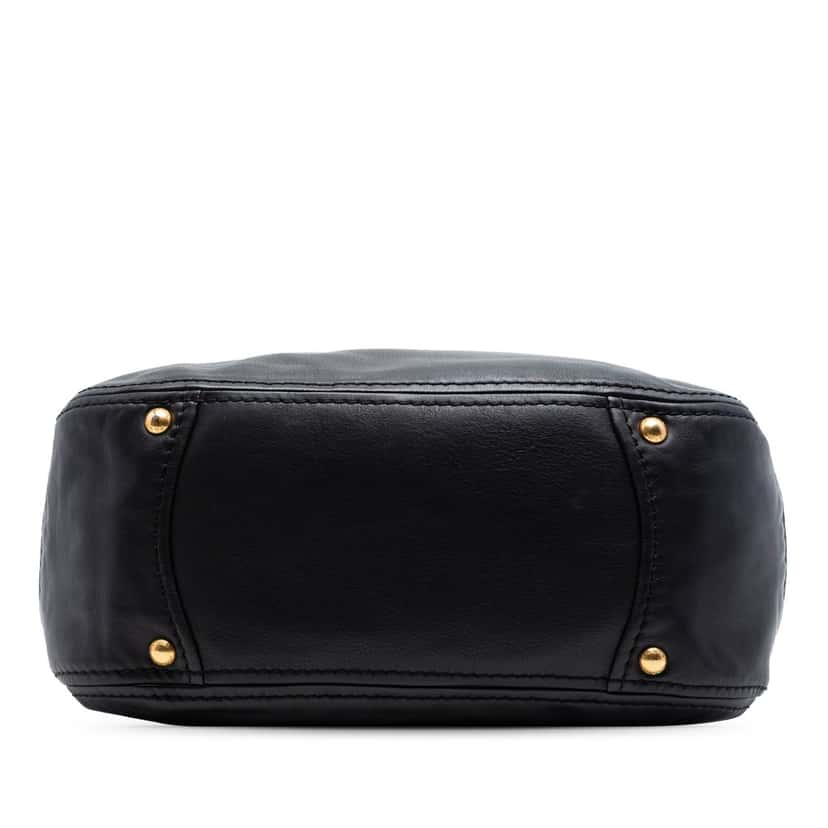 Prada Vitello Lux Shoulder Bag Black Leather Very good condition - Inside View