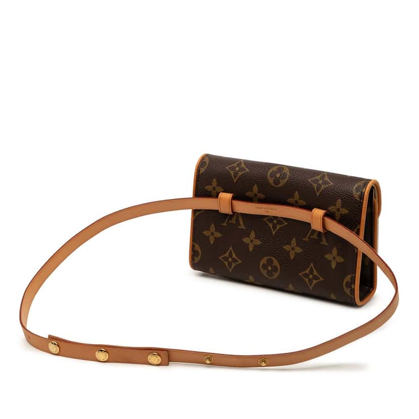Louis Vuitton Monogram Pochette Florentine Brown Very good condition - Back View