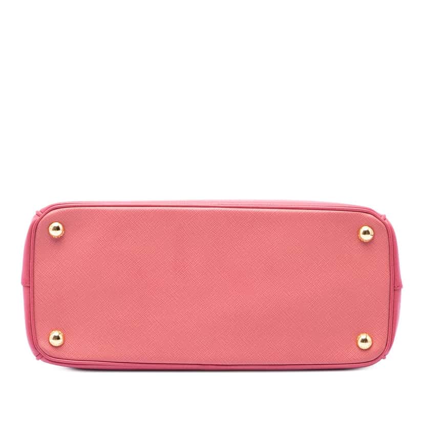 Prada Medium Saffiano Lux Galleria Double Zip Tote Pink Leather Very good condition - Inside View