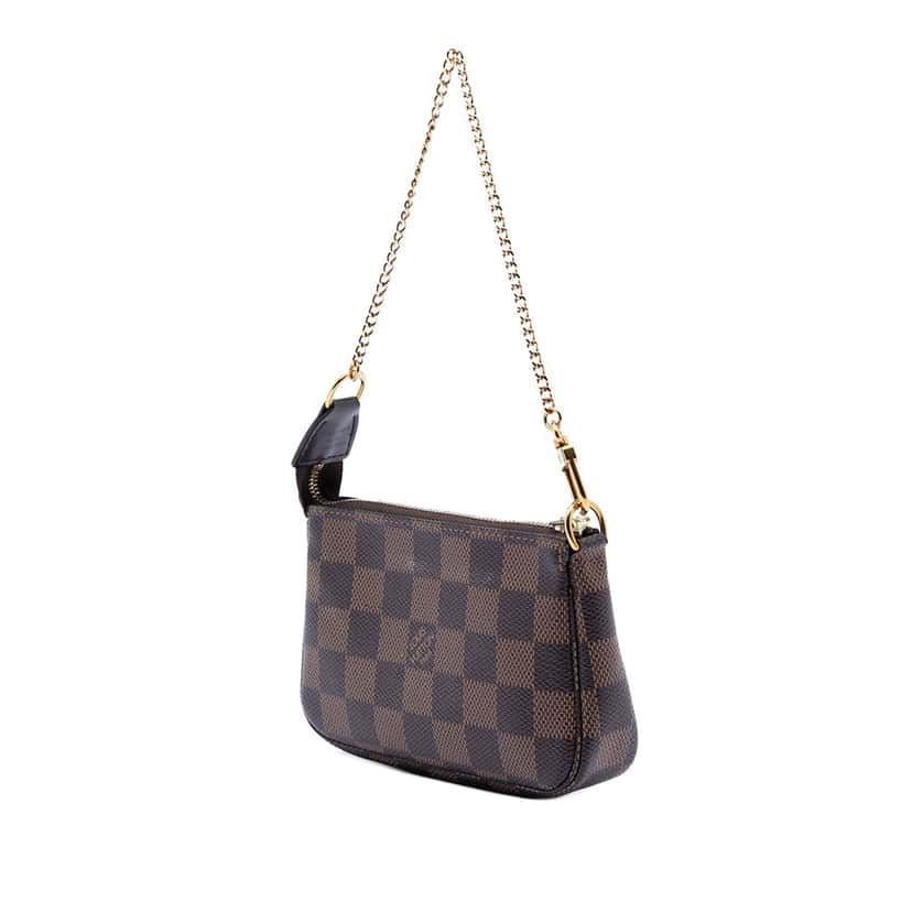 Louis Vuitton Damier Ebene Mini Pochette Accessoires Brown Very good condition - Back View