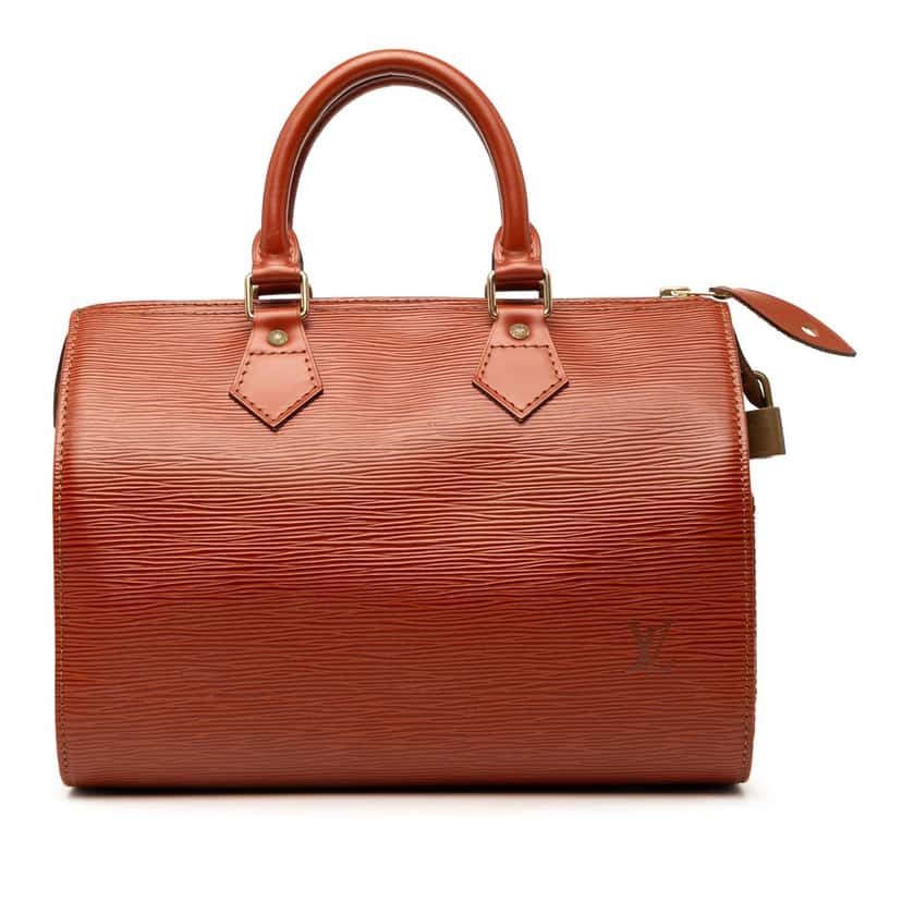 Louis Vuitton Epi Speedy 25 Brown Leather Very good condition - Front View