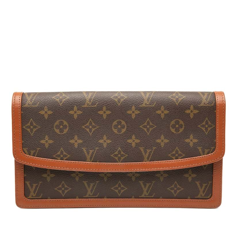 Louis Vuitton Monogram Pochette Dame GM Brown Very good condition - Front View