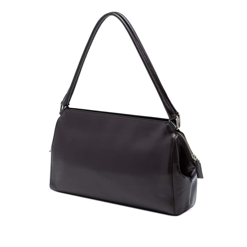 Prada Leather Shoulder Bag Black Leather Very good condition - Back View