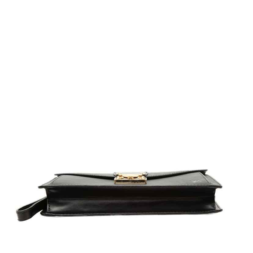 Louis Vuitton Epi Pochette Sellier Dragonne Black Leather Very good condition - Inside View