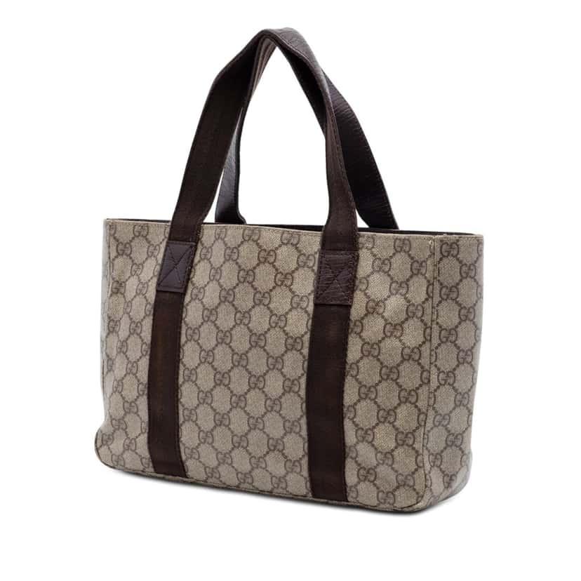 Gucci GG Supreme Tote Beige Very good condition - Back View