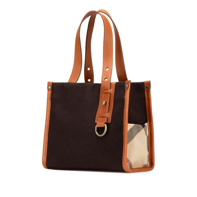 Burberry Canvas Tote Brown Very good condition - Back View