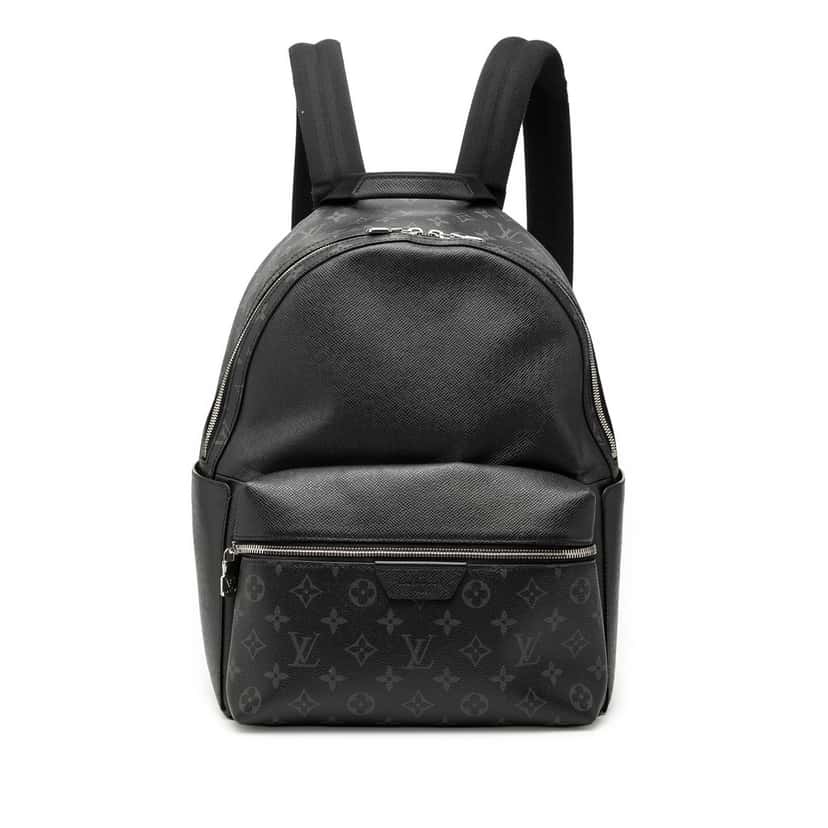 Louis Vuitton Monogram Taigarama Discovery Backpack Black Very good condition - Front View