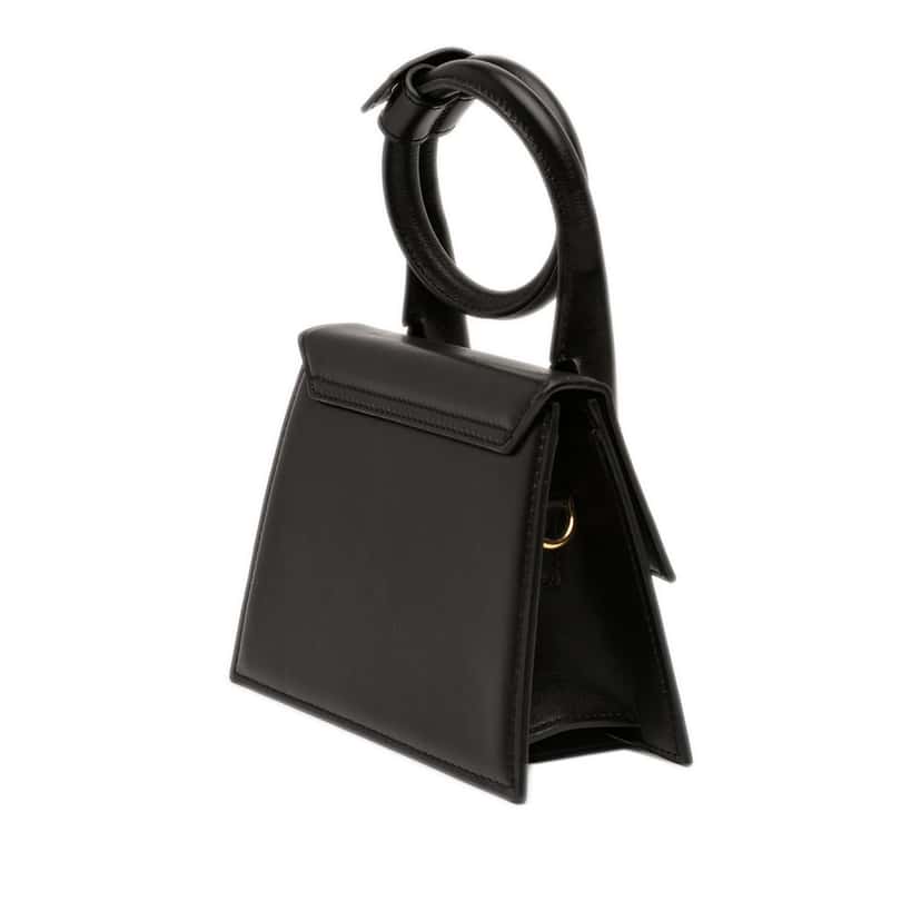 Jacquemus Leather Le Chiquito Noeud Black Leather Very good condition - Back View