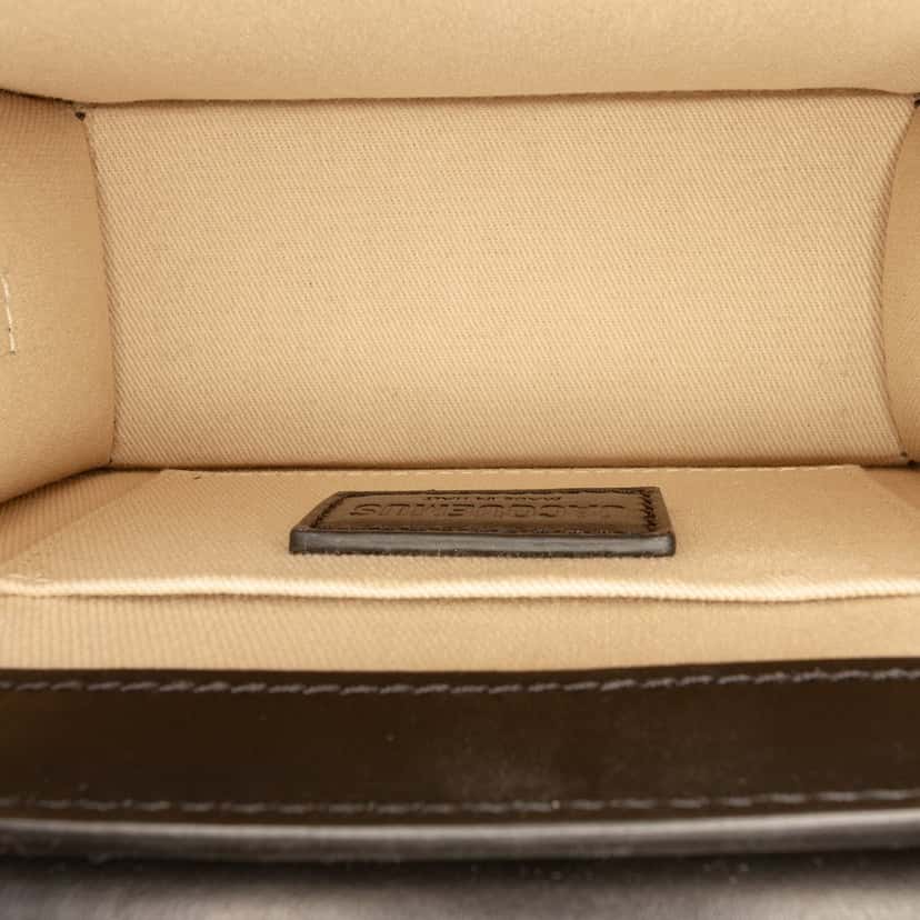 Jacquemus Leather Le Chiquito Noeud Black Leather Very good condition - Model View