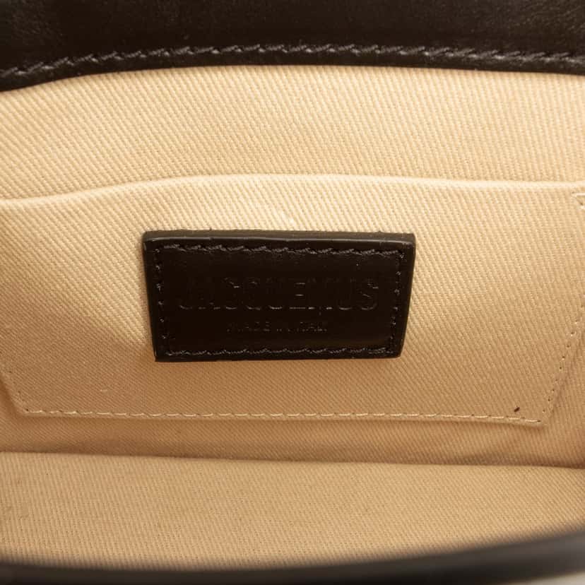 Jacquemus Leather Le Chiquito Noeud Black Leather Very good condition - Box View