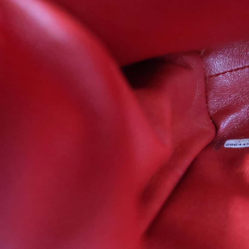 Chanel Small Mixed Quilt Calfskin In The City Top Handle Bag Red Leather Very good condition - Box View