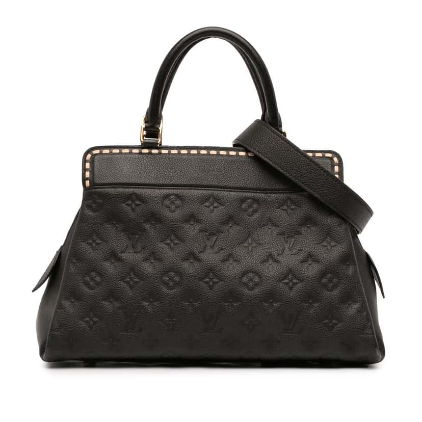 Louis Vuitton Monogram Empreinte Vosges MM Black Leather Very good condition - Front View
