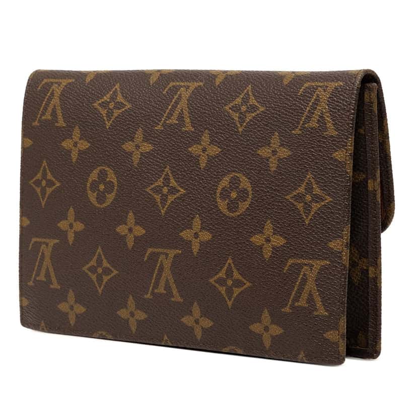 Louis Vuitton Monogram Pochette Rabat 20 Brown Very good condition - Back View